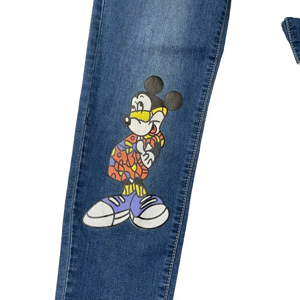 Love Chuti Youth Girls Mickey Mouse Jeans Size M